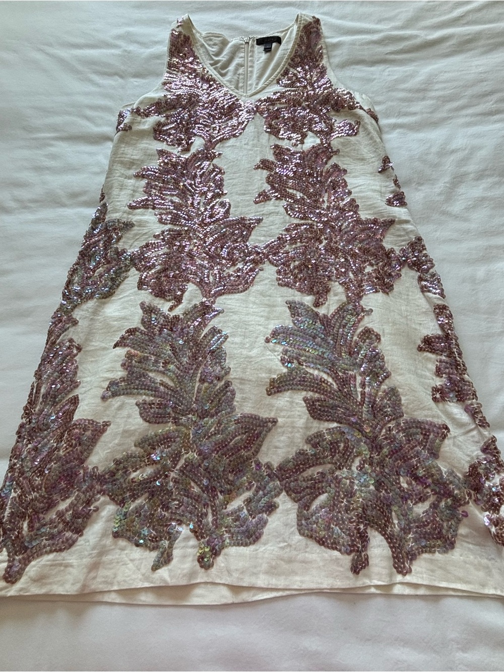 NWOT! RARE! J.Crew Linen Sundress in Iridescent Sequin